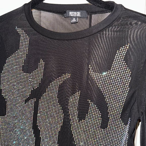 Mesh Rhinestone Top - Picture 4 of 7